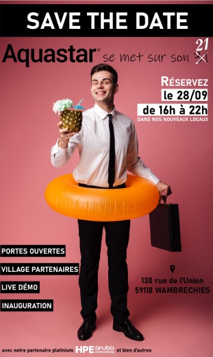 Portes Ouvertes Aquastar 2023 - le 28 Septembre Portes Ouvertes Aquastar 2023 - le 28 Septembre