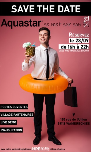 Portes Ouvertes Aquastar 2023 - le 28 Septembre