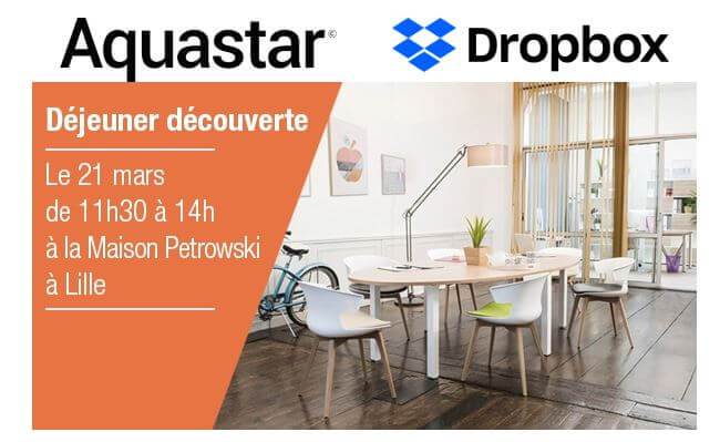 Déjeuner découverte DropBox sur Lille le 21 Mars